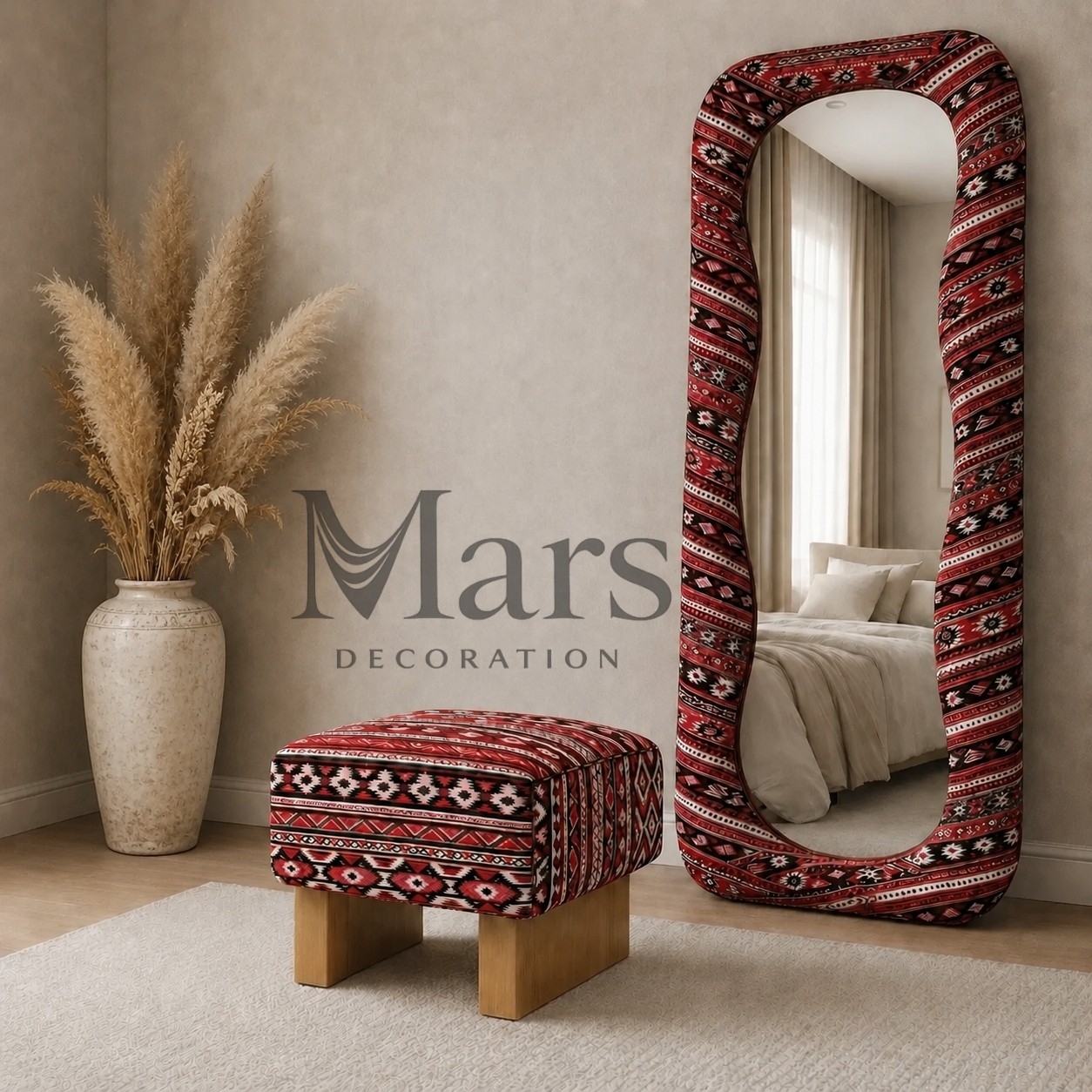 آینه قدی مینیمال تدی طرحدار T3
